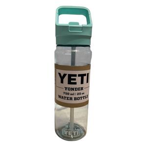 YETI Yonder Water Bottle 750ml 25oz Seafoam Green with Yonder Straw Cap